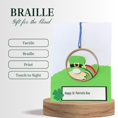 St. Patrick's Day Braille Greeting Card