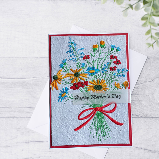 Happy Mother's Day Wildflower Bouquet Card