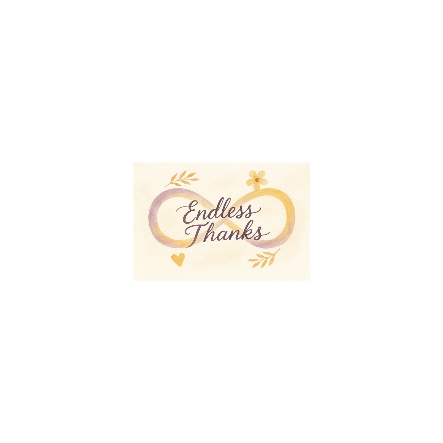 Braille Thank You Card – “Endless Thanks”