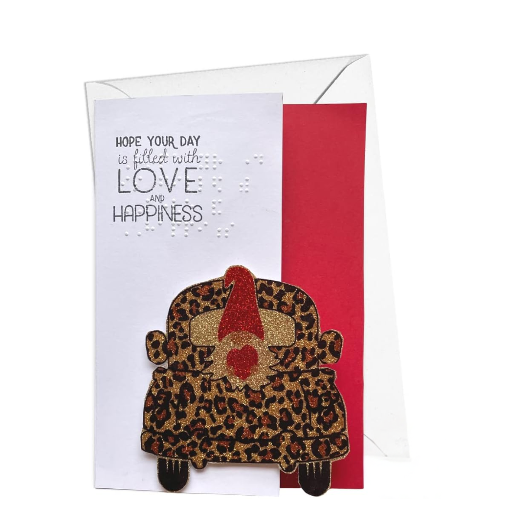 Valentine's Day Braille Card – "Love Truck"