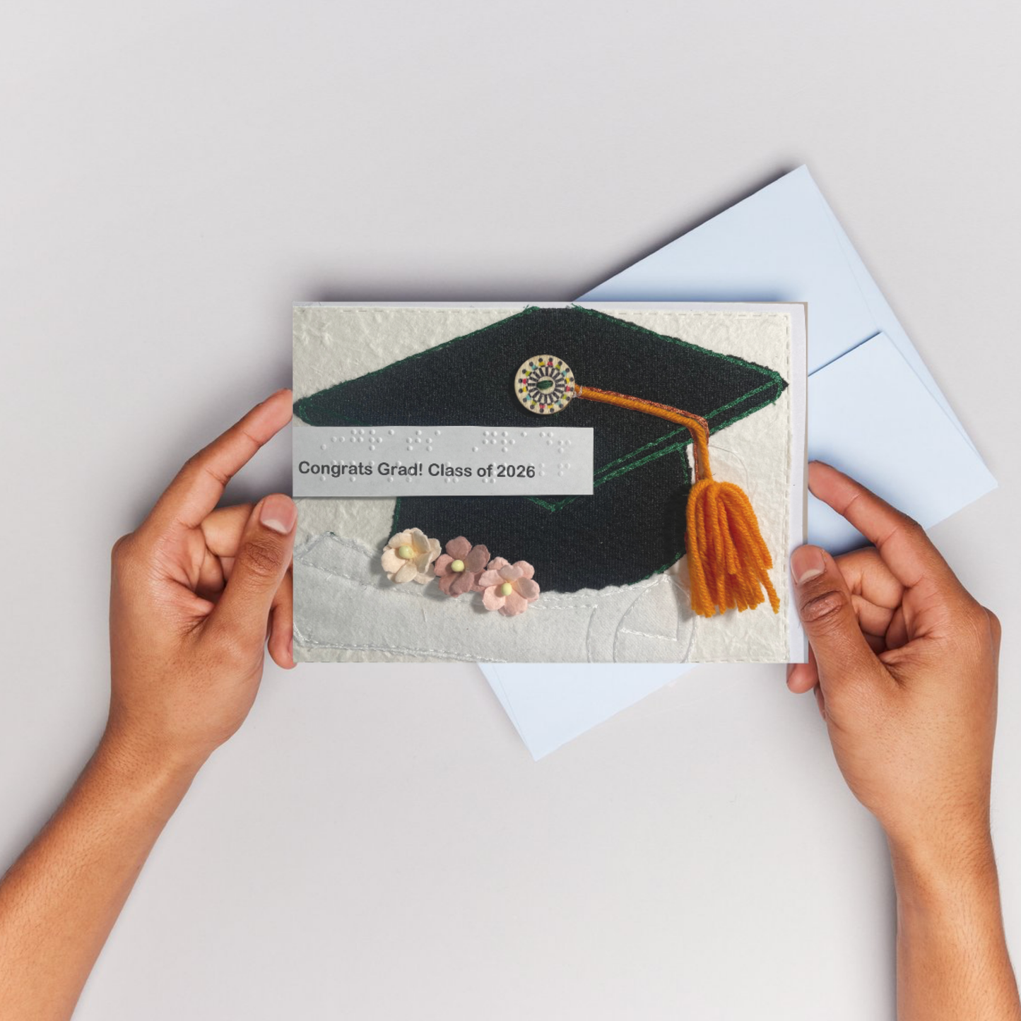 Braille Congratulations Card – “You Did It!”