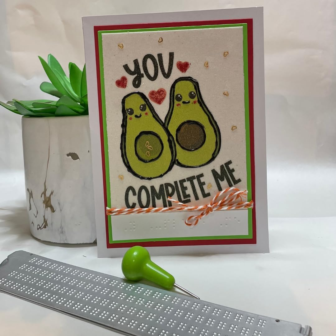 Valentine's Day Braille Card – "You Complete Me"