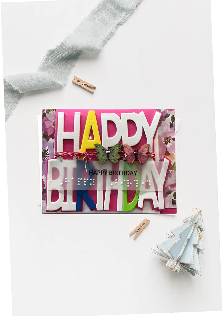 Braille Gift Card Holder – Birthday | Handmade for Blind & Visually Impaired