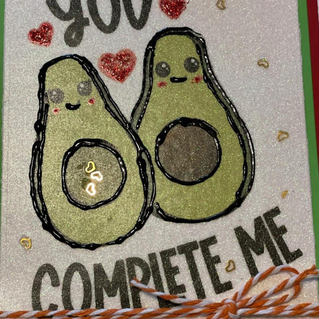 Valentine's Day Braille Card – "You Complete Me"