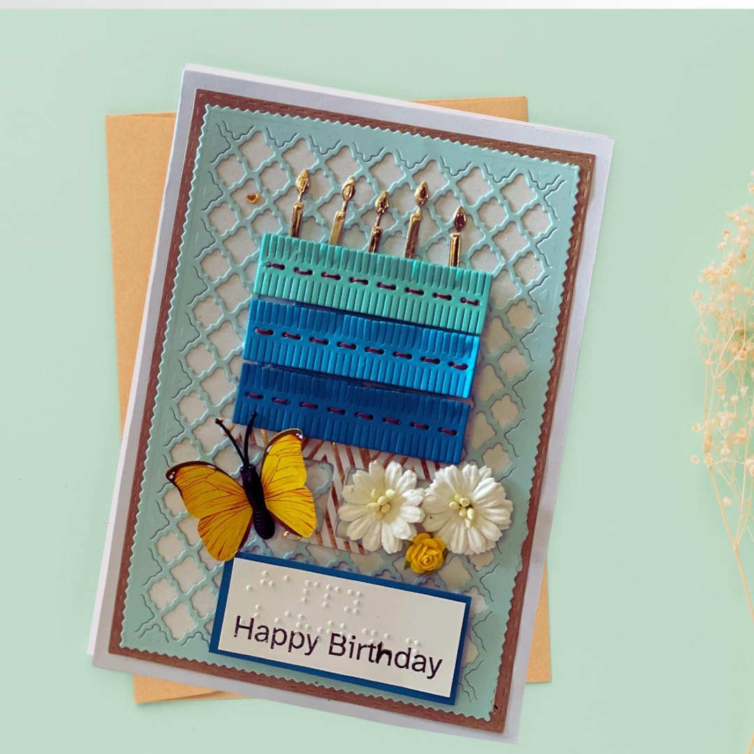 Personalized Custom Greeting Card in Braille