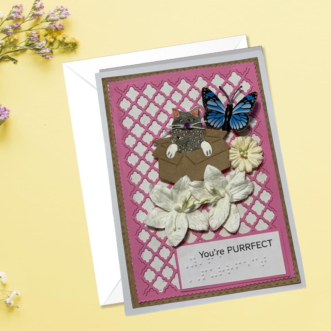 Personalized Custom Greeting Card in Braille