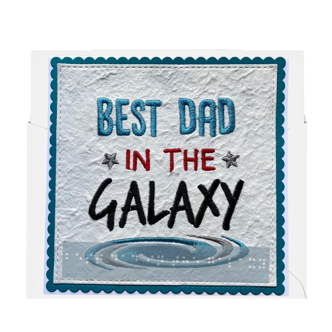 Handmade Gift for the Blind Male – Best Dad in the Galaxy