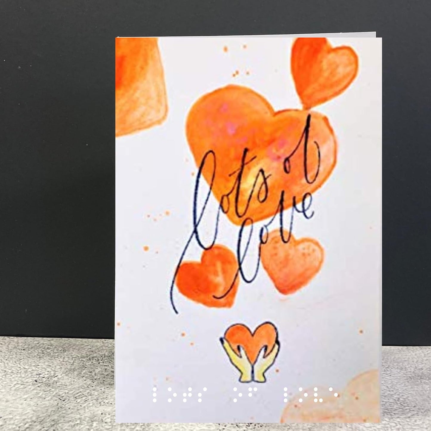 Braille Birthday Card for Sister | Handmade Tactile & Print Card for Blind & Visually Impaired