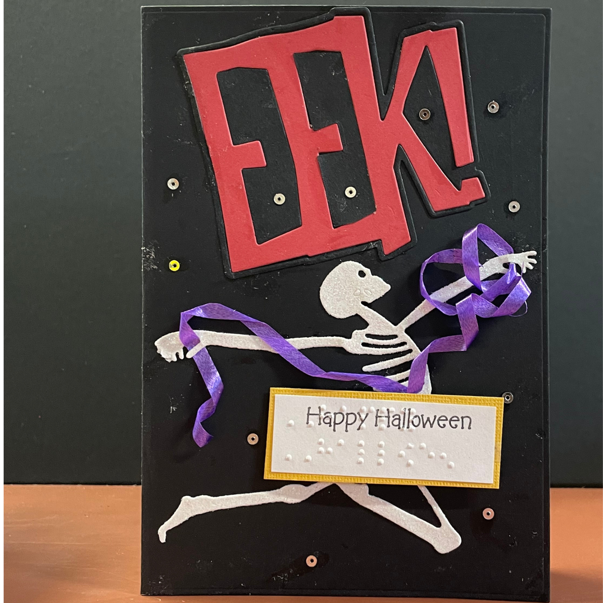 Braille Halloween Card – "Monster Mash"