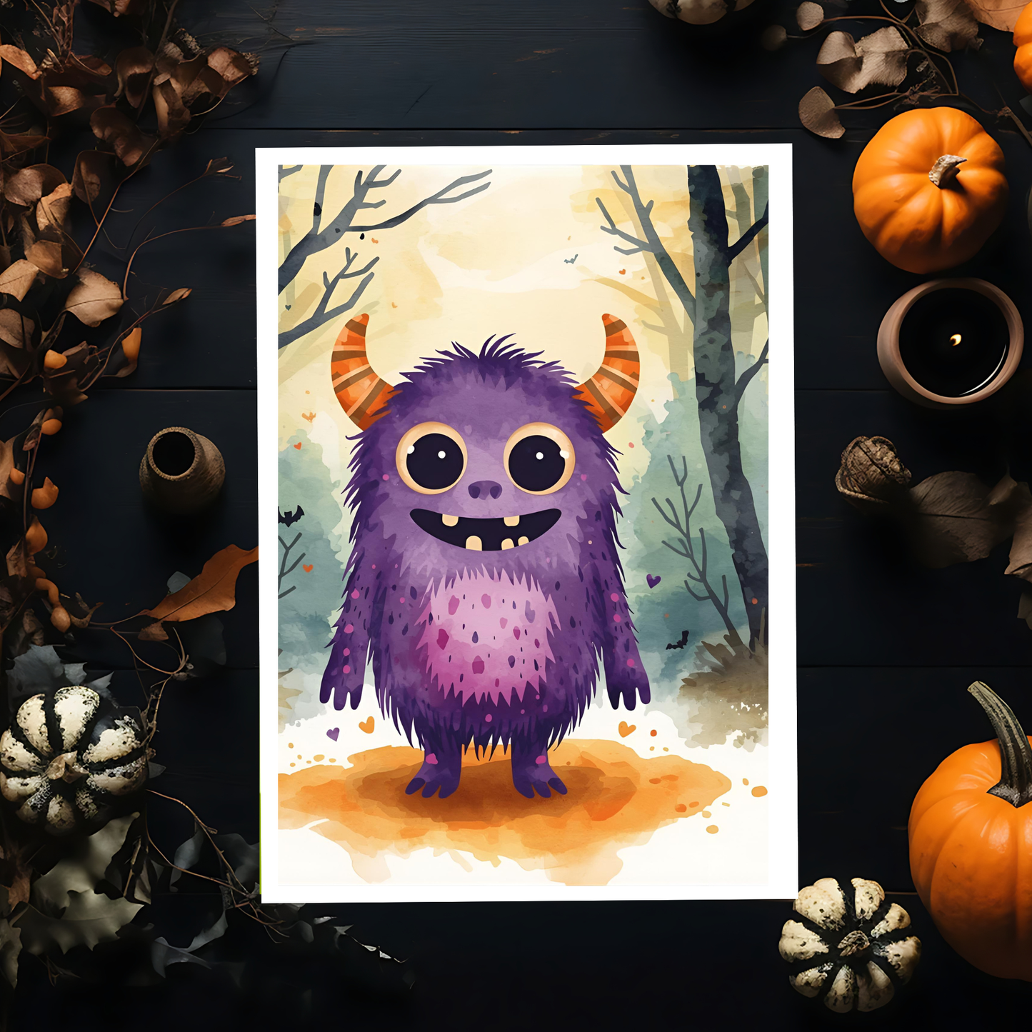 Braille Halloween Card – "Monster Mash"