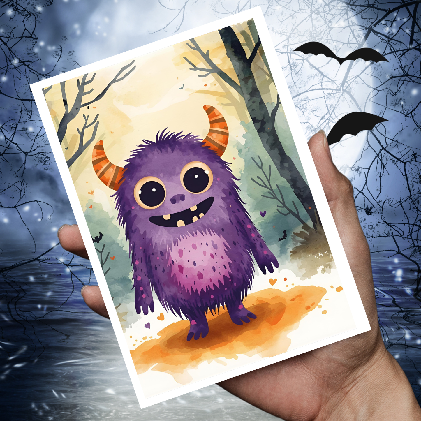 Braille Halloween Card – "Monster Mash"