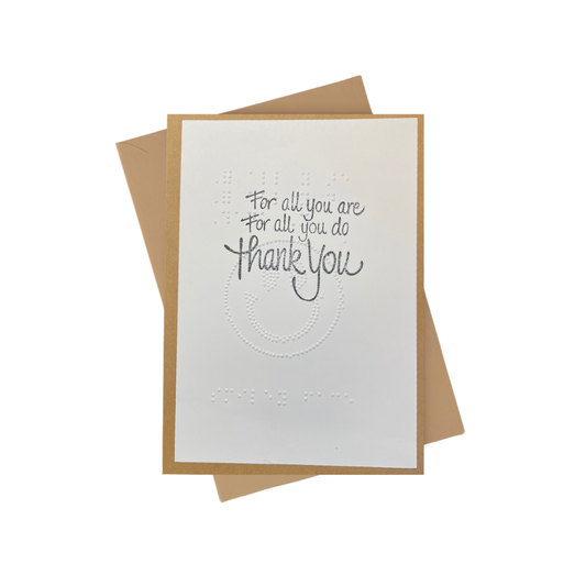 Braille Note Cards, Thank You, Birthday, Thinking of You, Friendship, Get Well Soon