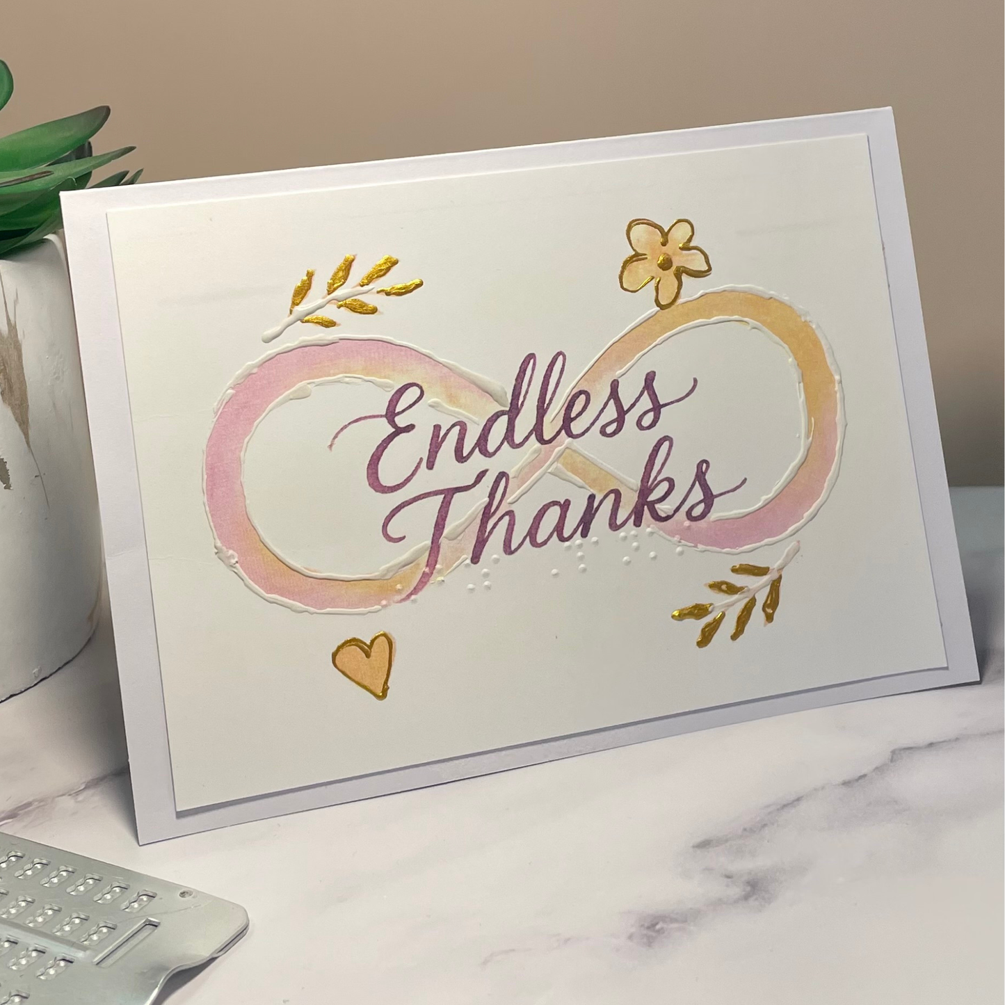 Braille Thank You Card – “Endless Thanks”