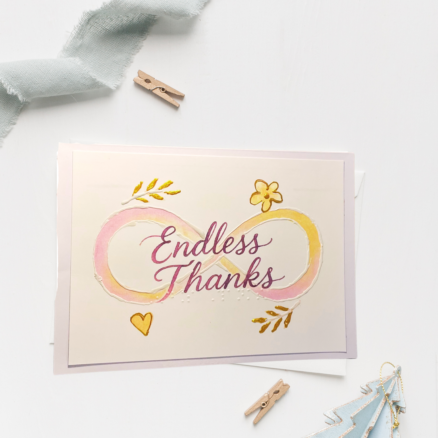 Braille Thank You Card – “Endless Thanks”
