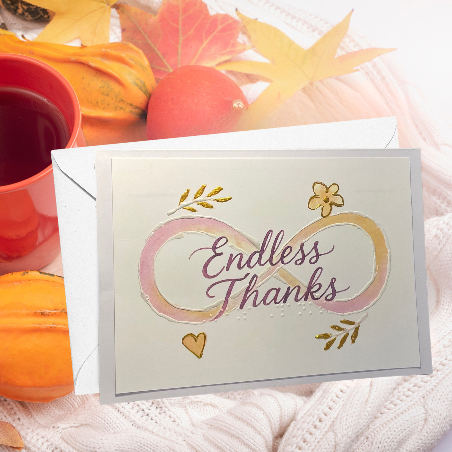 Braille Thank You Card – “Endless Thanks”