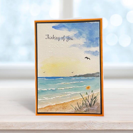 Braille Hi Love Card – “Thinking of You”