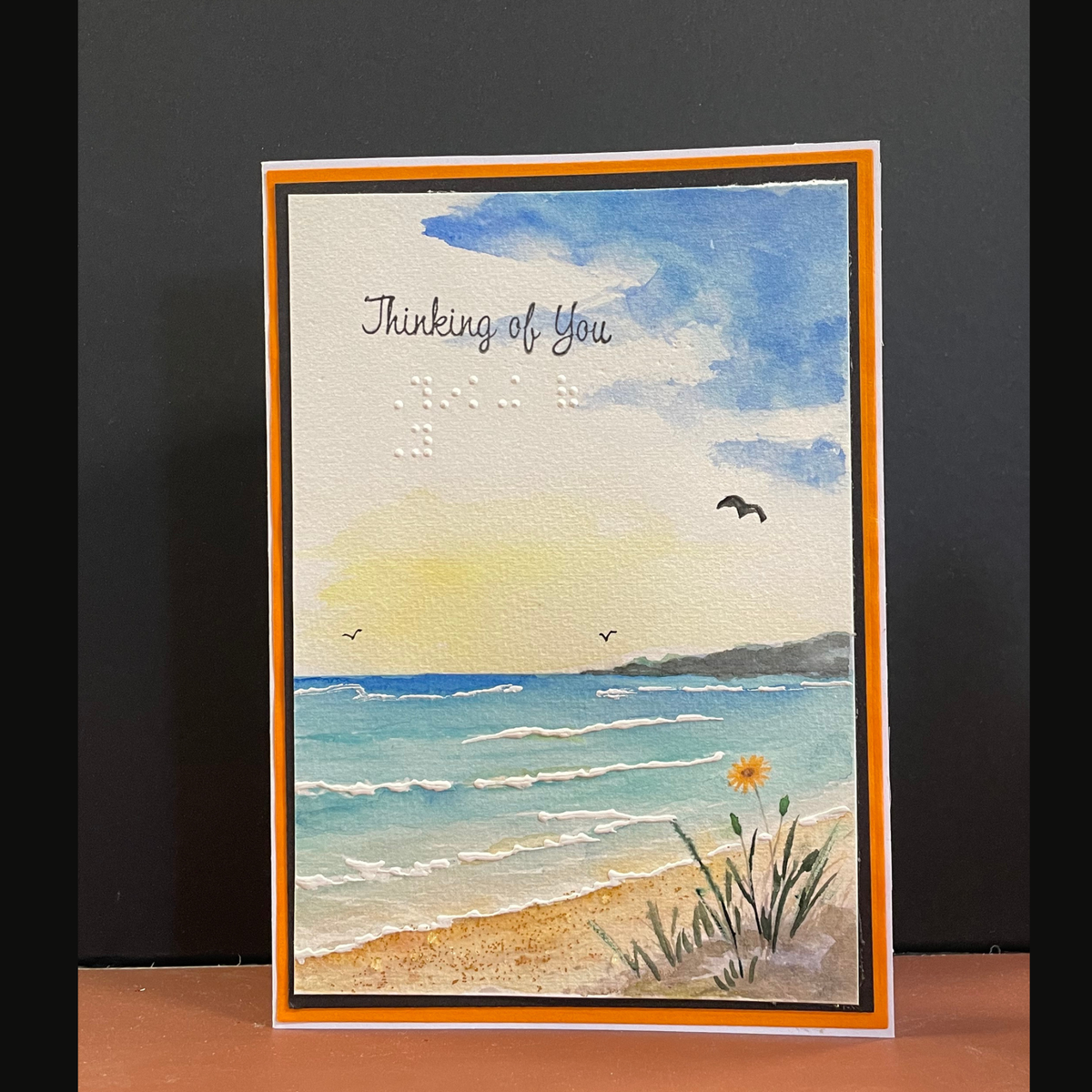 Braille Hi Love Card – “Thinking of You”