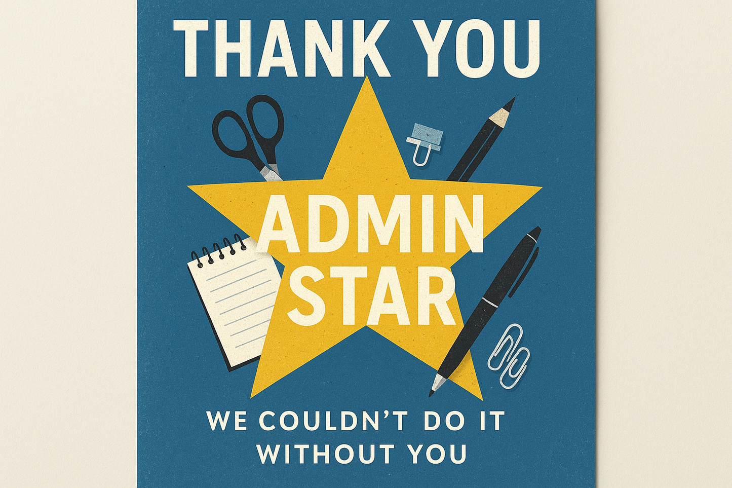 Admin Professional "Thank You, Admin Star"
