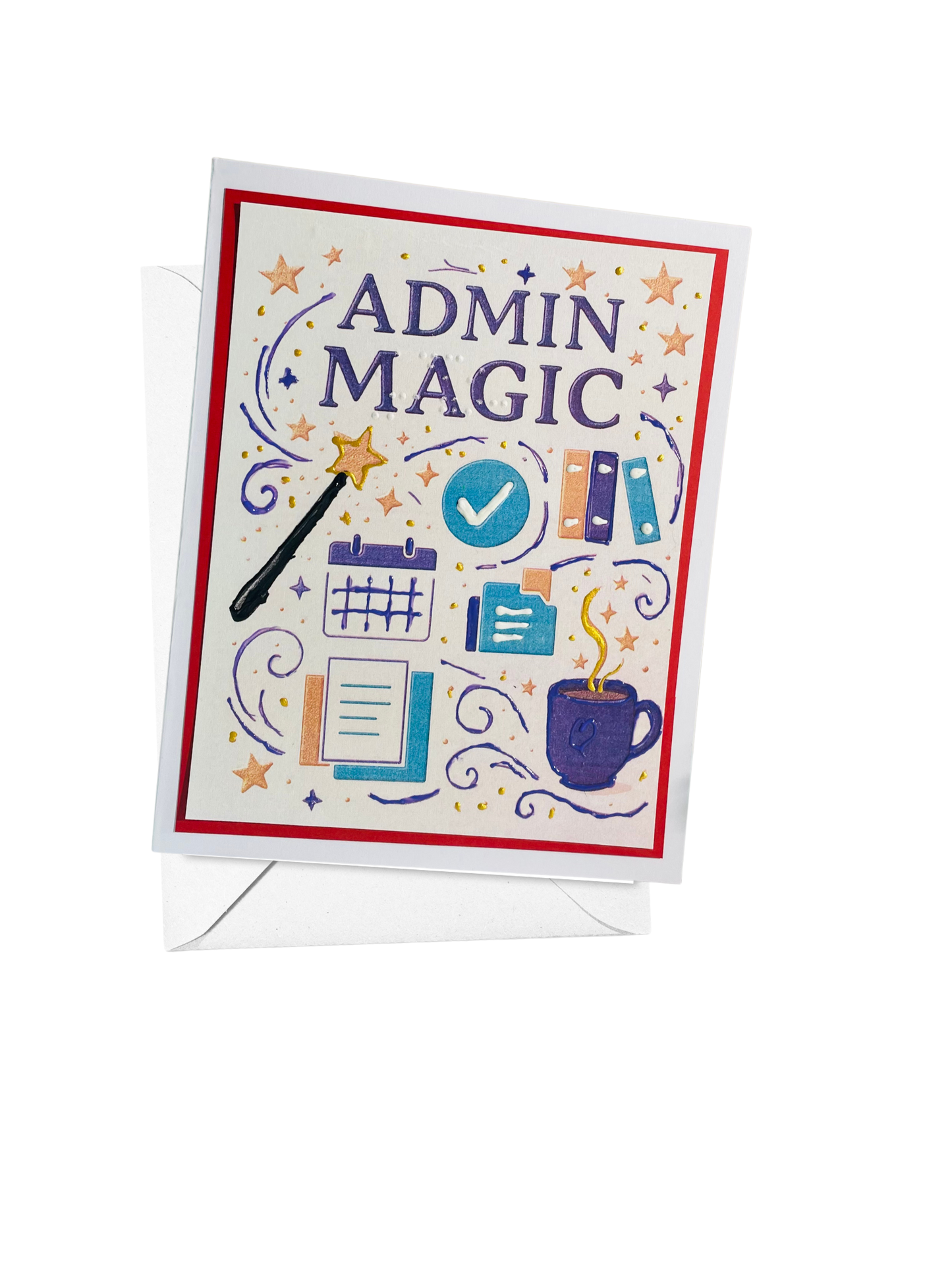 Braille Admin Professionals Card – “Admin Magic”