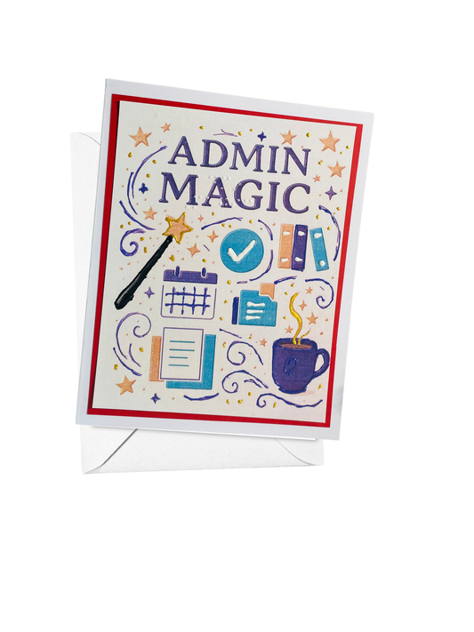 Braille Admin Professionals Card – “Admin Magic”