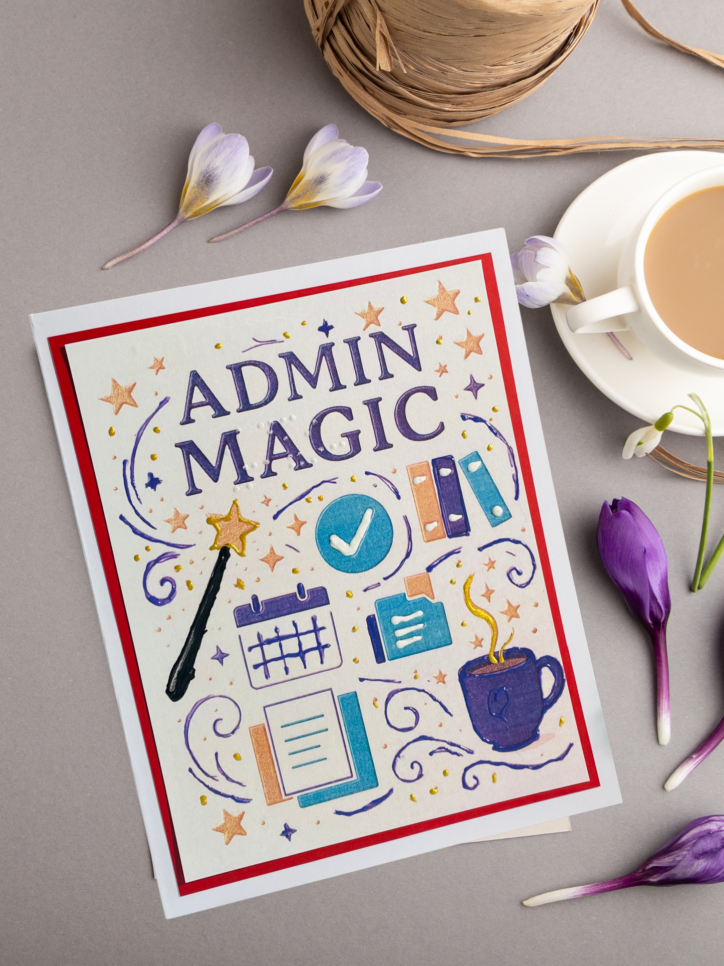 Braille Admin Professionals Card – “Admin Magic”