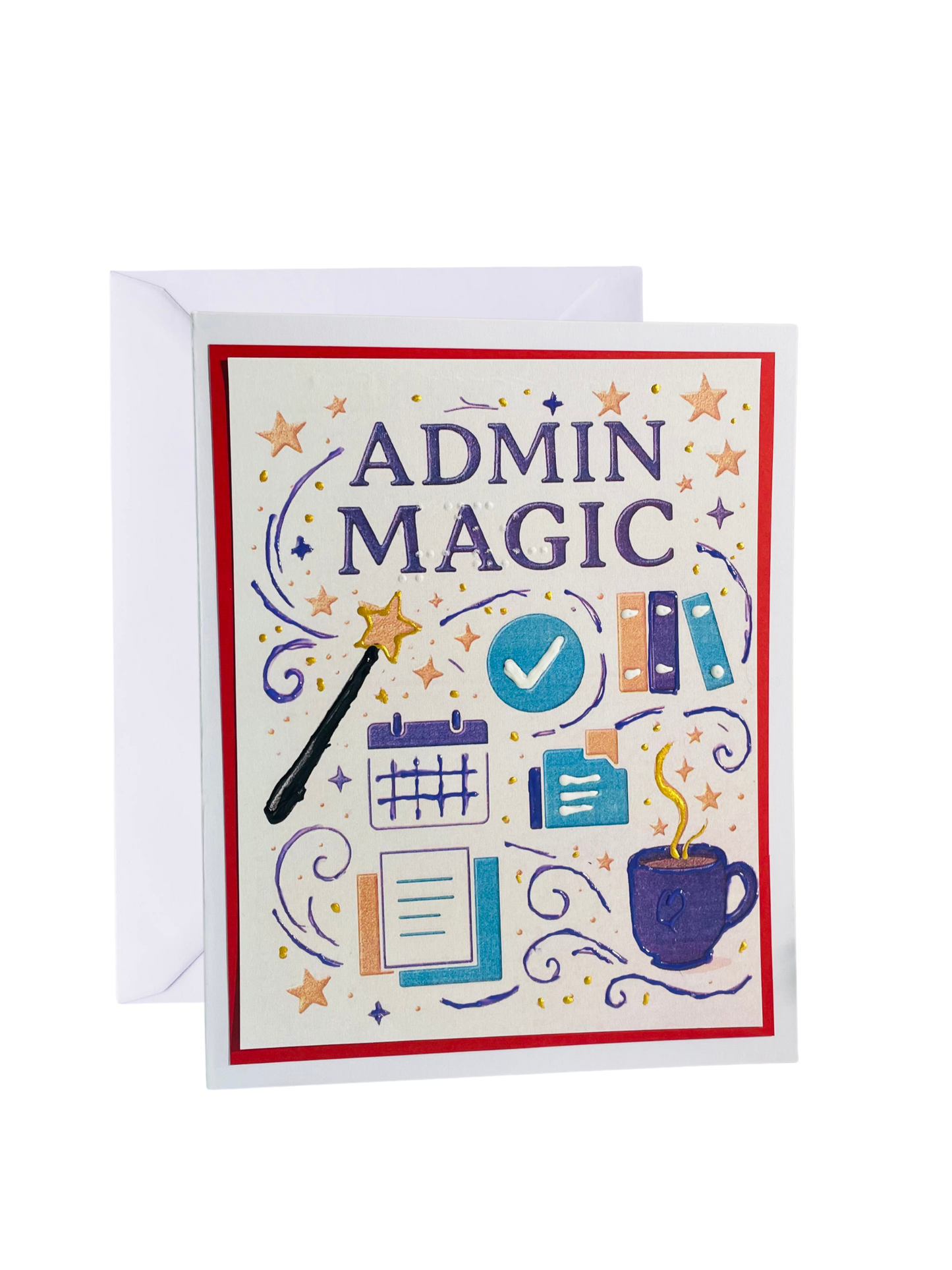 Braille Admin Professionals Card – “Admin Magic”