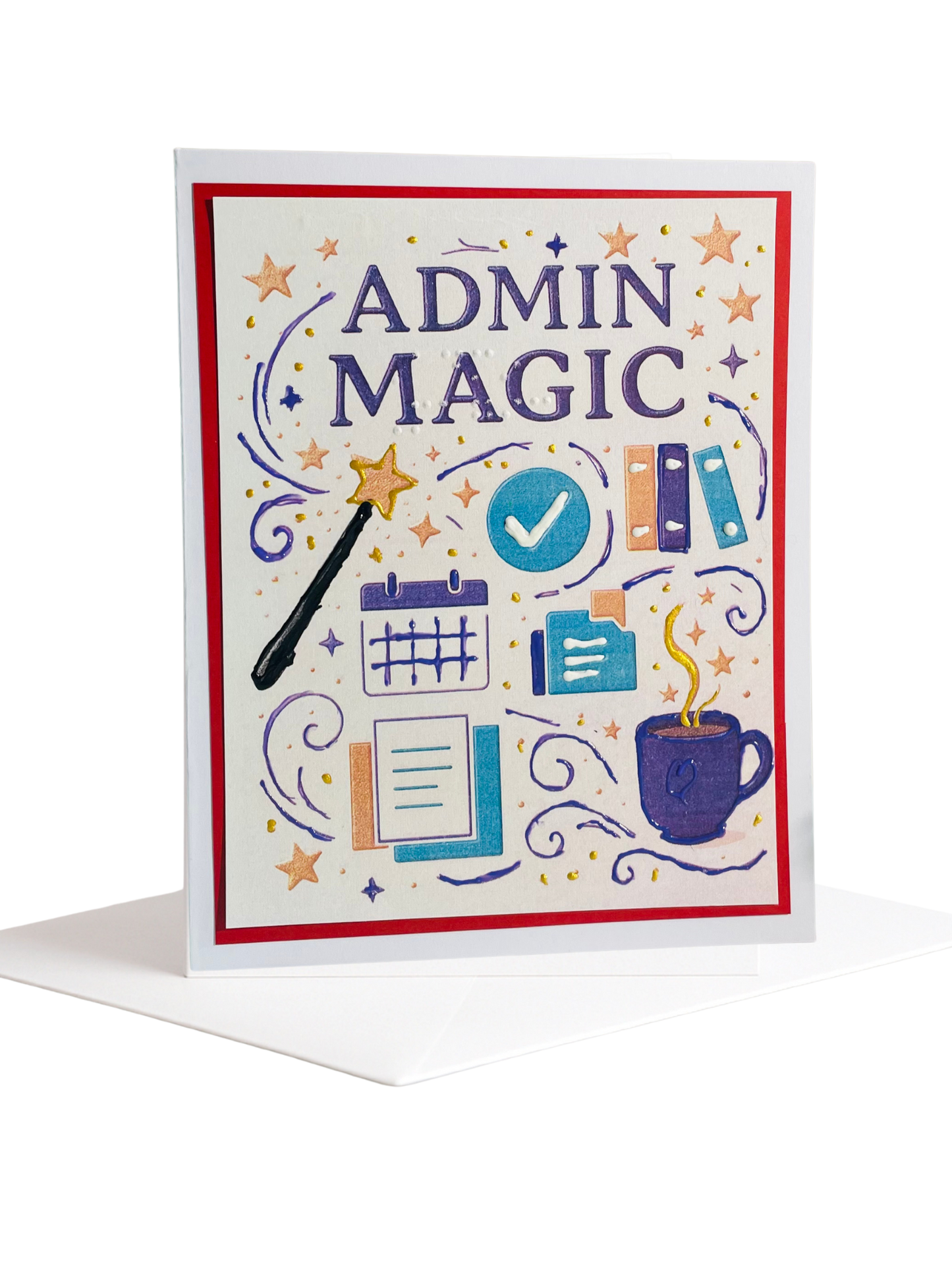 Braille Admin Professionals Card – “Admin Magic”