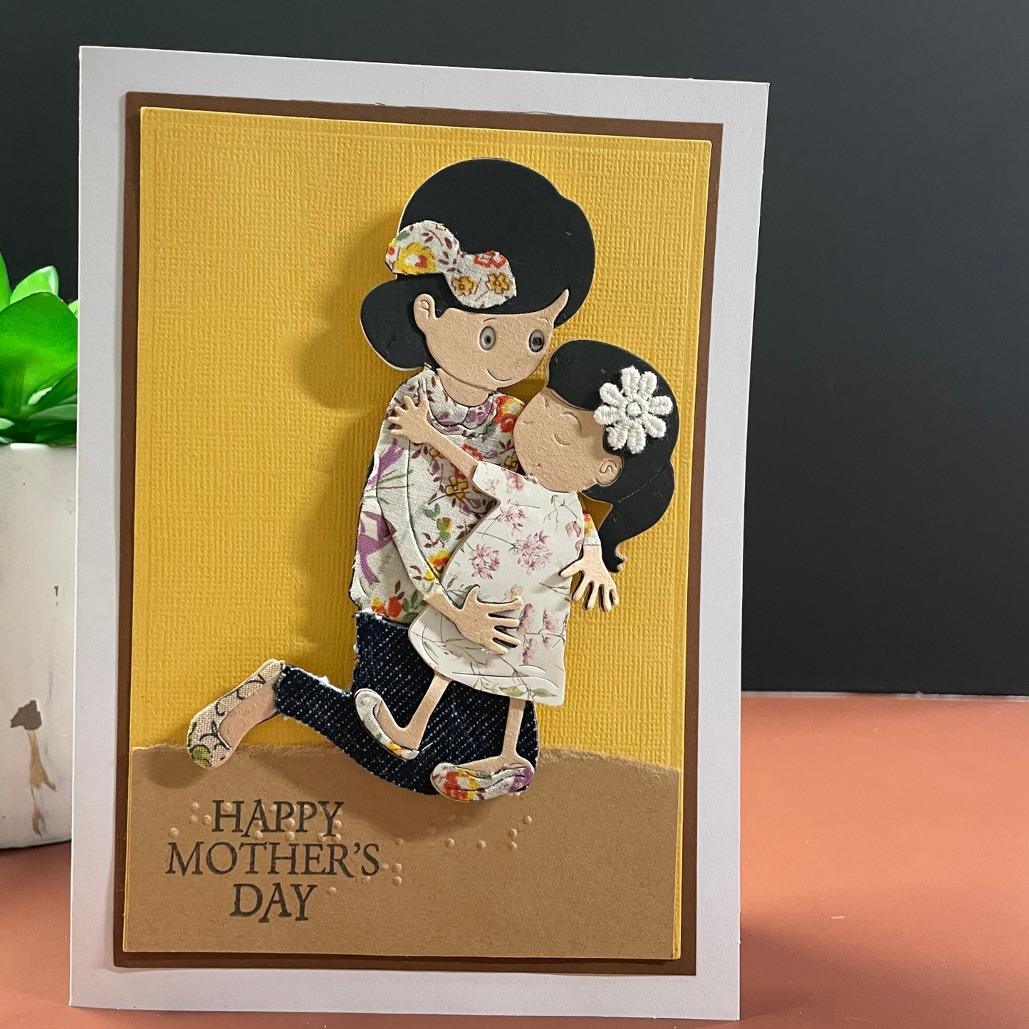 Braille Mother's Day Card – “Big Hug”