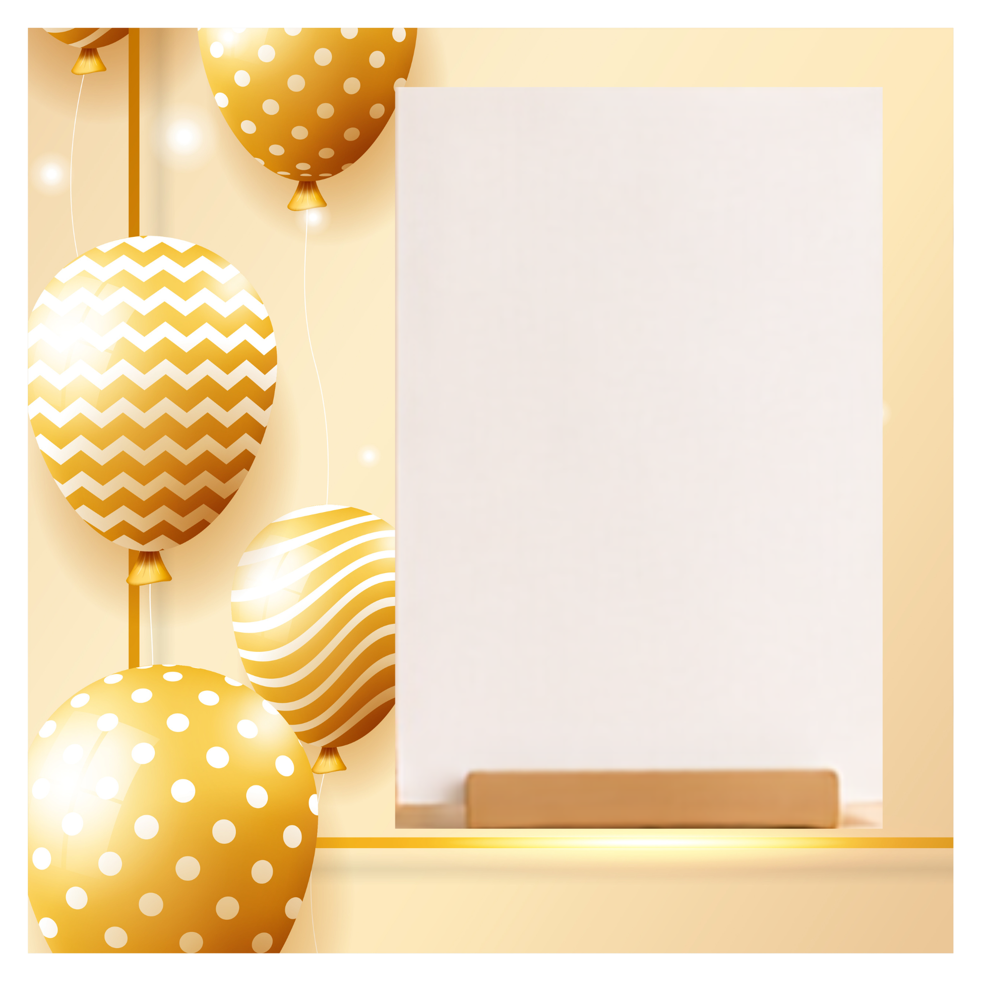 Blank card for designing a personalized congratulations card