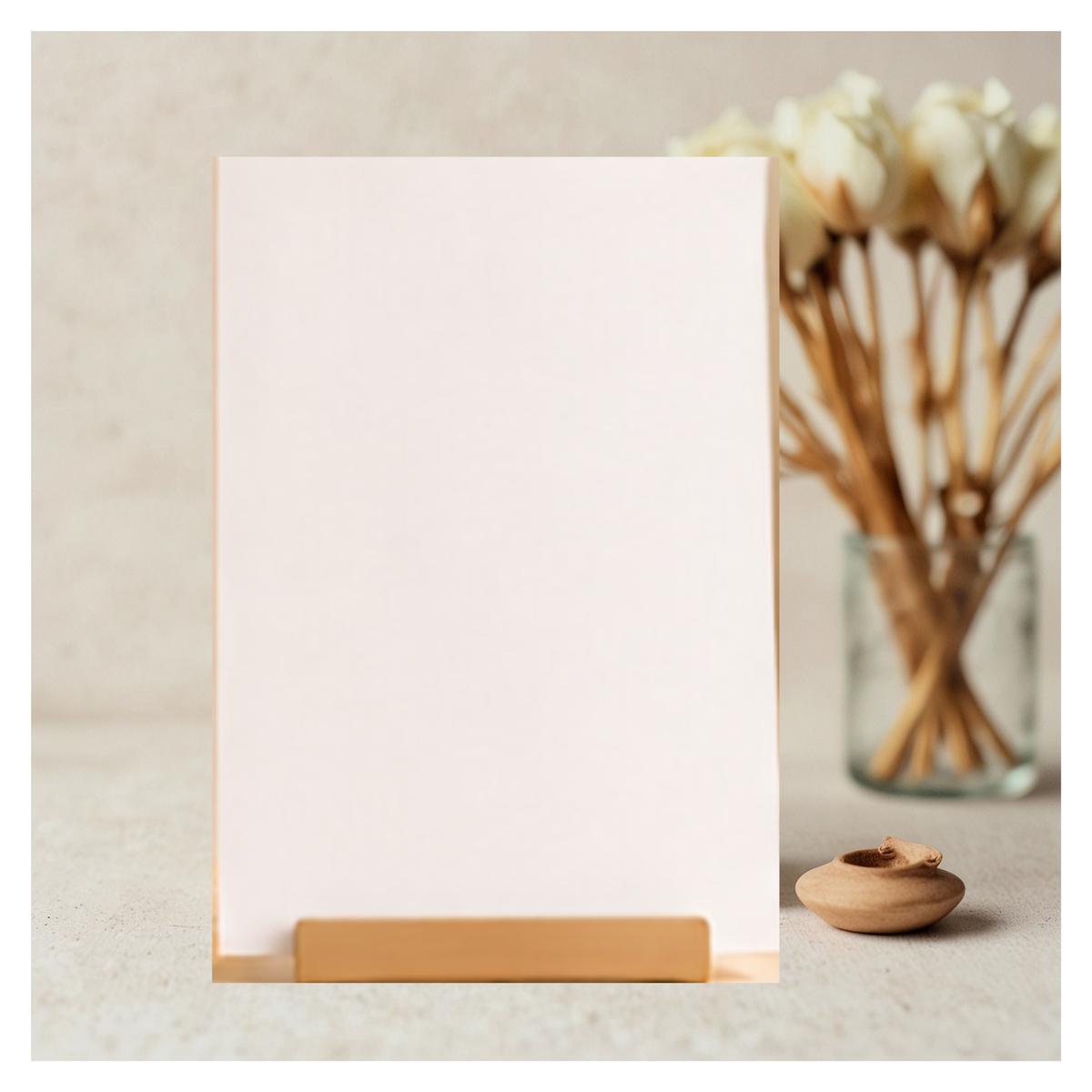 Blank custom get well or encouragement greeting card on a gentle uplifting background for GREETINGSINBRAILLE Design Your Card