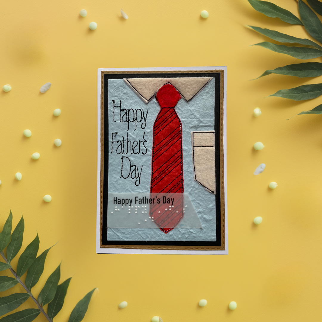 Handmade Gift for the Blind Male – Happy Father's Day