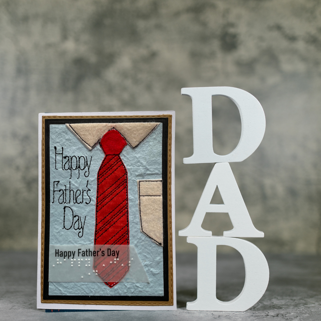 Handmade Gift for the Blind Male – Happy Father's Day