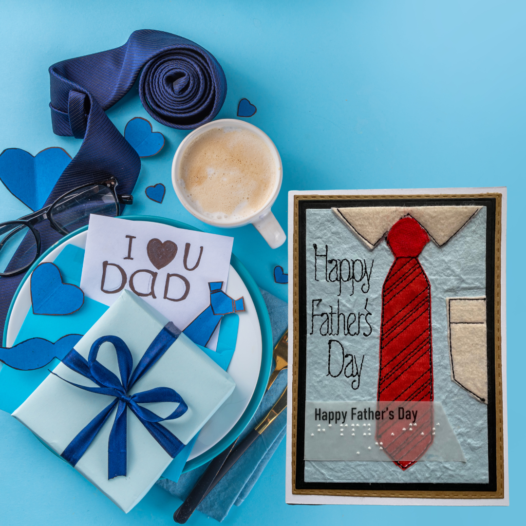 Handmade Gift for the Blind Male – Happy Father's Day
