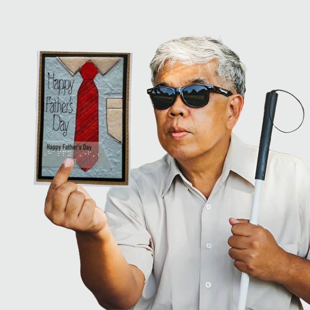 Handmade Gift for the Blind Male – Happy Father's Day