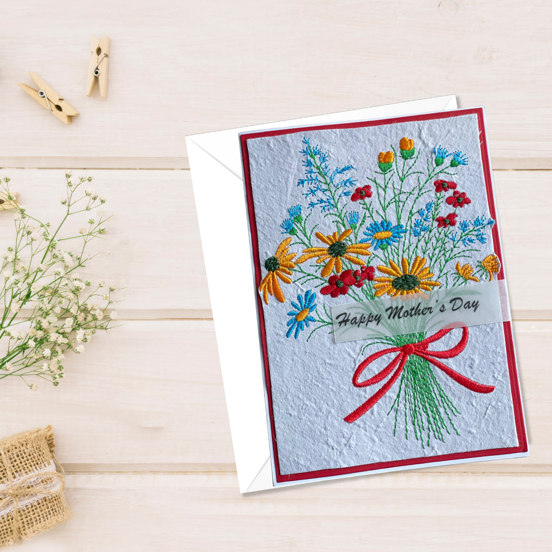Happy Mother's Day Wildflower Bouquet Card