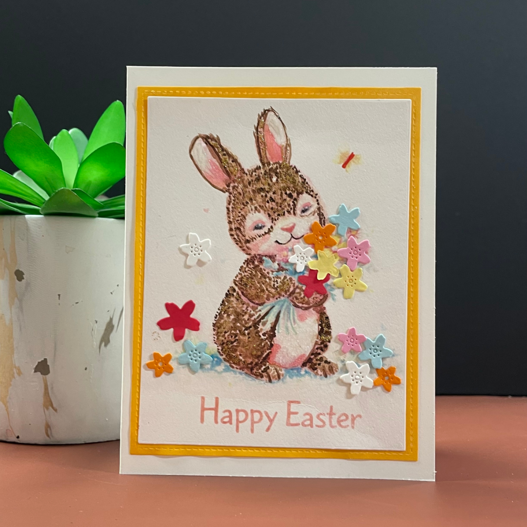 Braille Easter Greeting Cards Card – “Hop Into Joy”