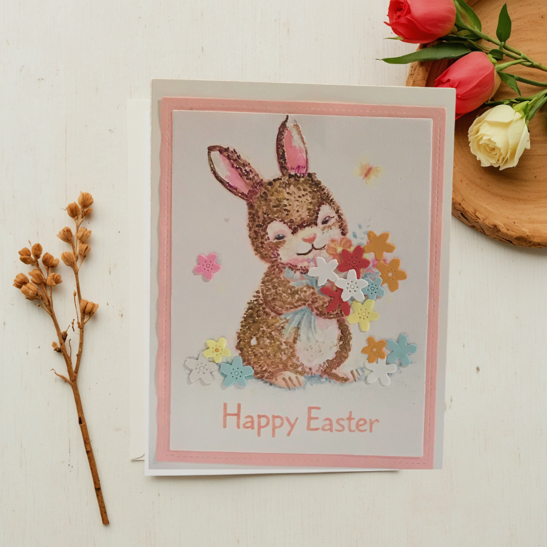 Braille Easter Greeting Cards Card – “Hop Into Joy”