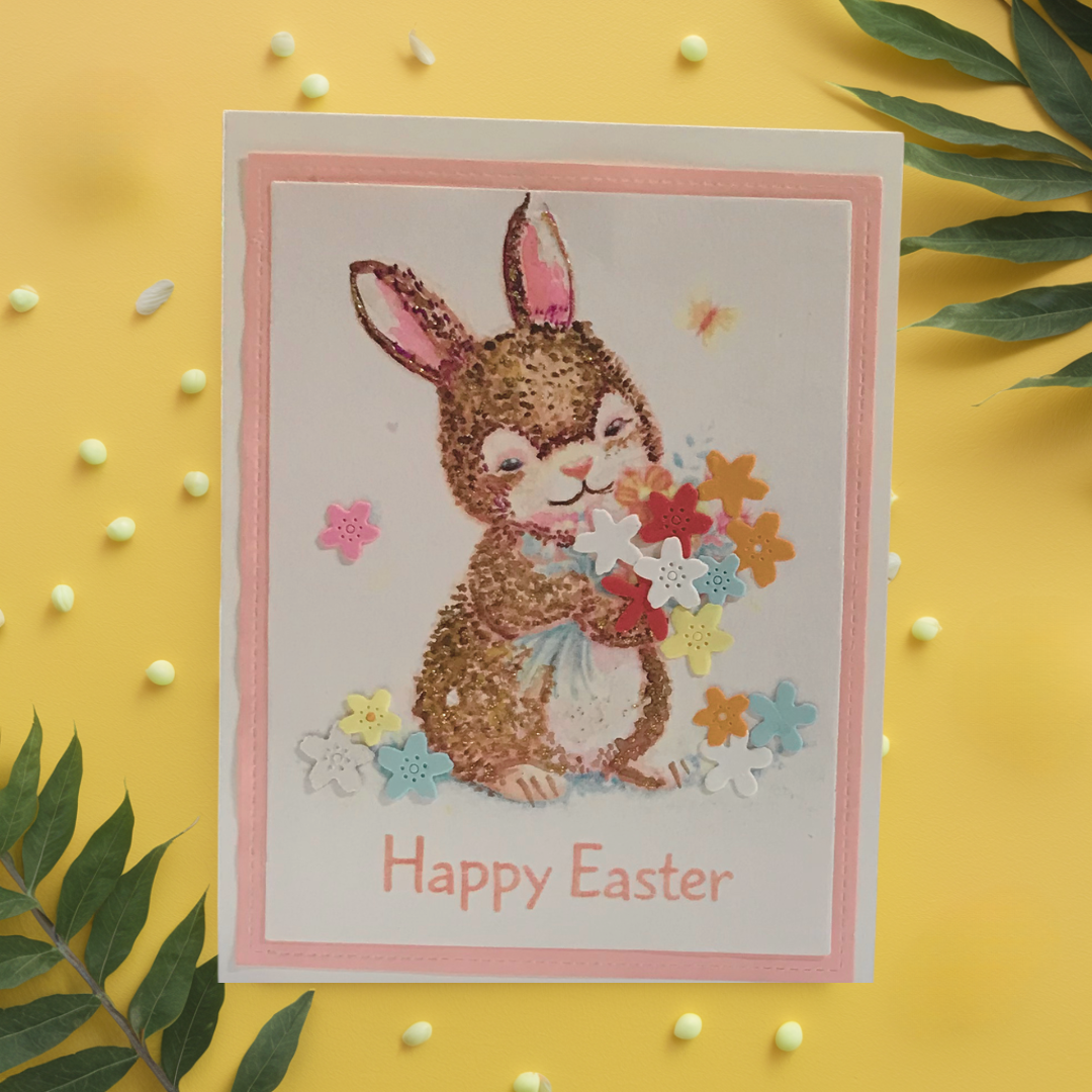 Braille Easter Greeting Cards Card – “Hop Into Joy”