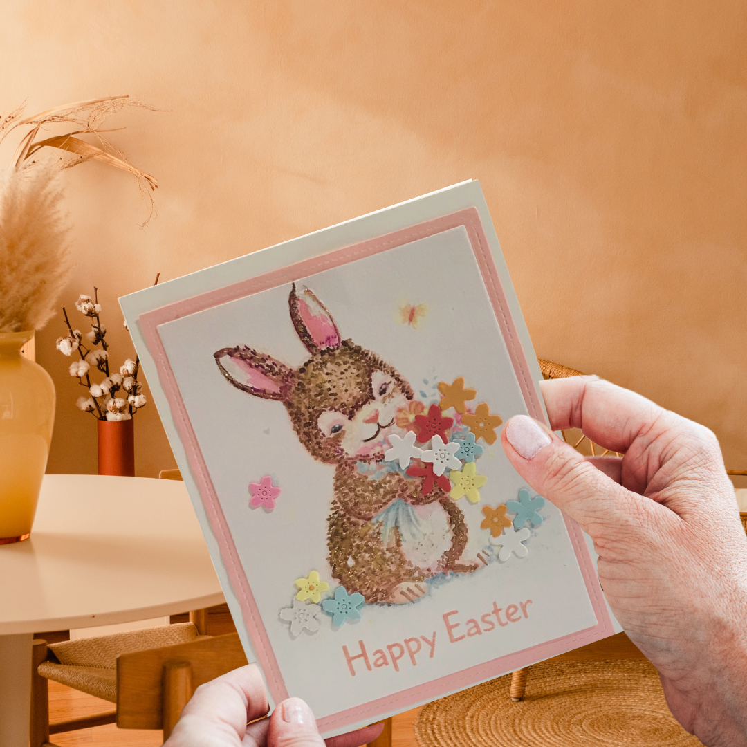 Braille Easter Greeting Cards Card – “Hop Into Joy”