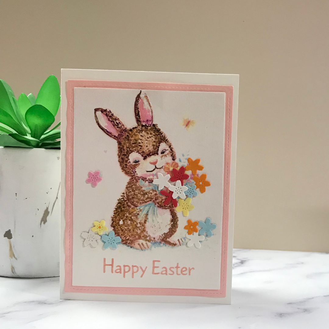 Braille Easter Greeting Cards Card – “Hop Into Joy”