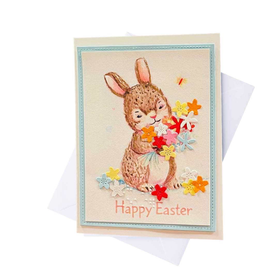 Braille Easter Greeting Cards Card – “Hop Into Joy”