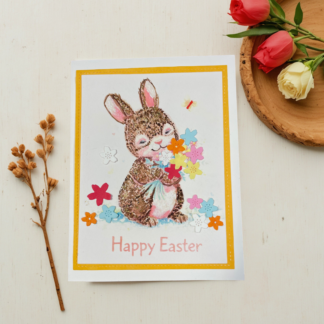 Braille Easter Greeting Cards Card – “Hop Into Joy”
