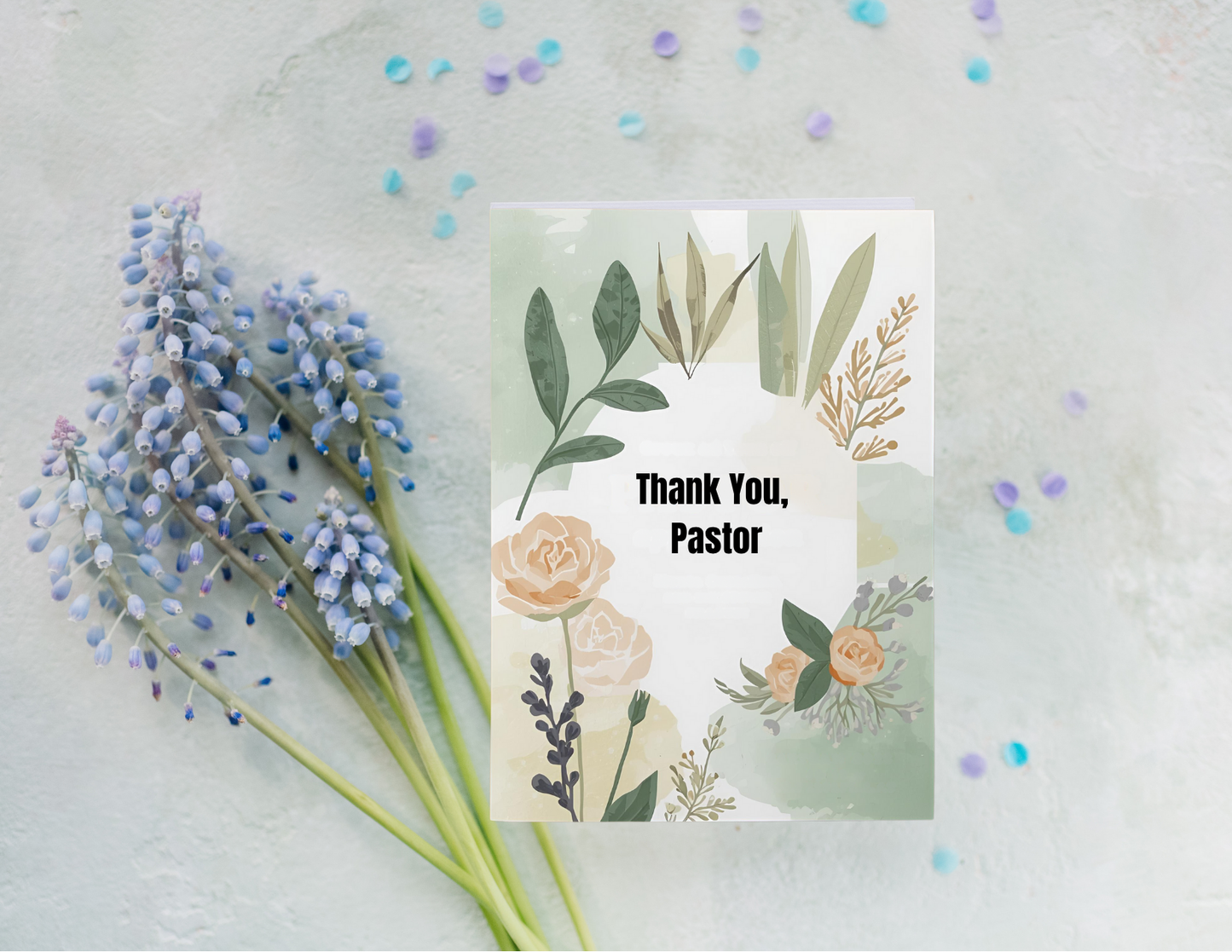Braille Clergy Appreciation Day Card – “Thank You, Pastor”