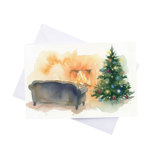 Braille Christmas Greeting Cards Card – “Warm Winter Wishes”
