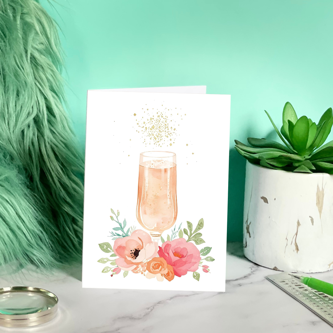 Braille Birthday for Her Card – “Strong, Sweet & Sparkling”