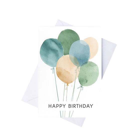 Braille Birthday Card for Her – Balloons for You