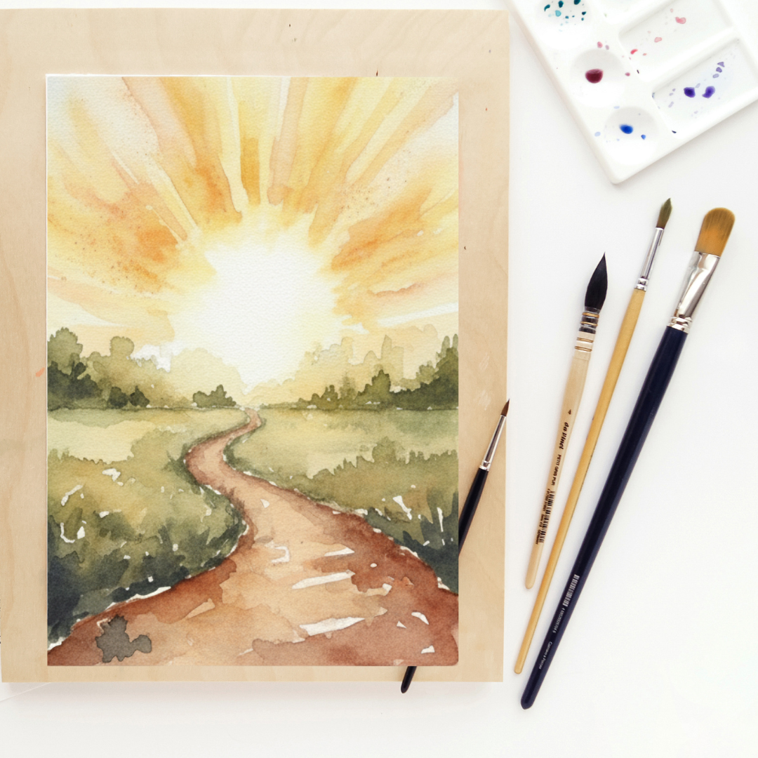 Nature-Inspired Braille Birthday Card - Leaf & Earth Tones