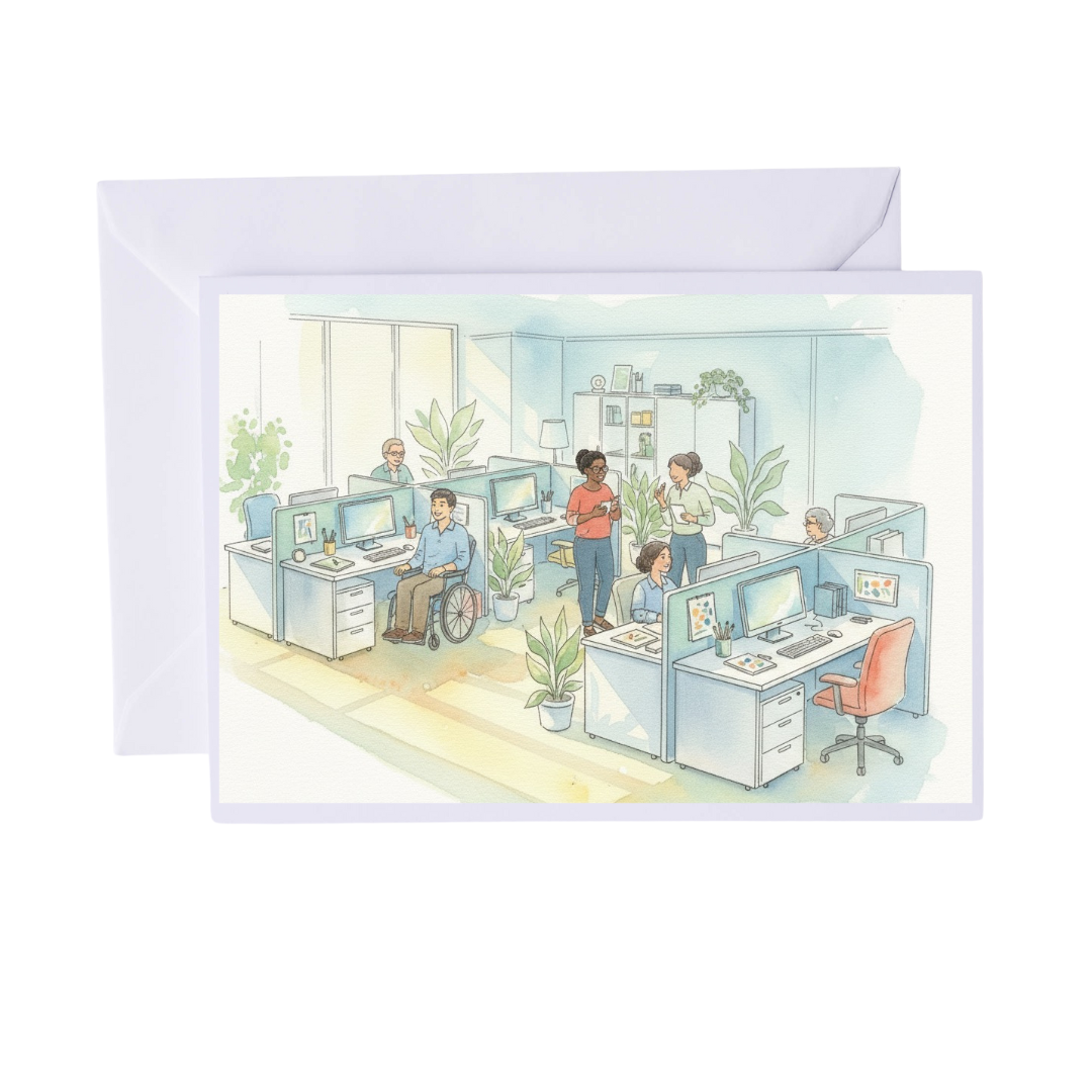 Braille Admin Professionals Card – “Office Hero”
