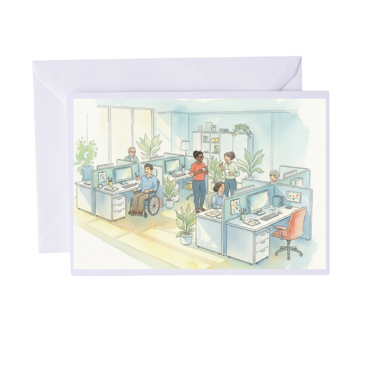Braille Admin Professionals Card – “Office Hero”