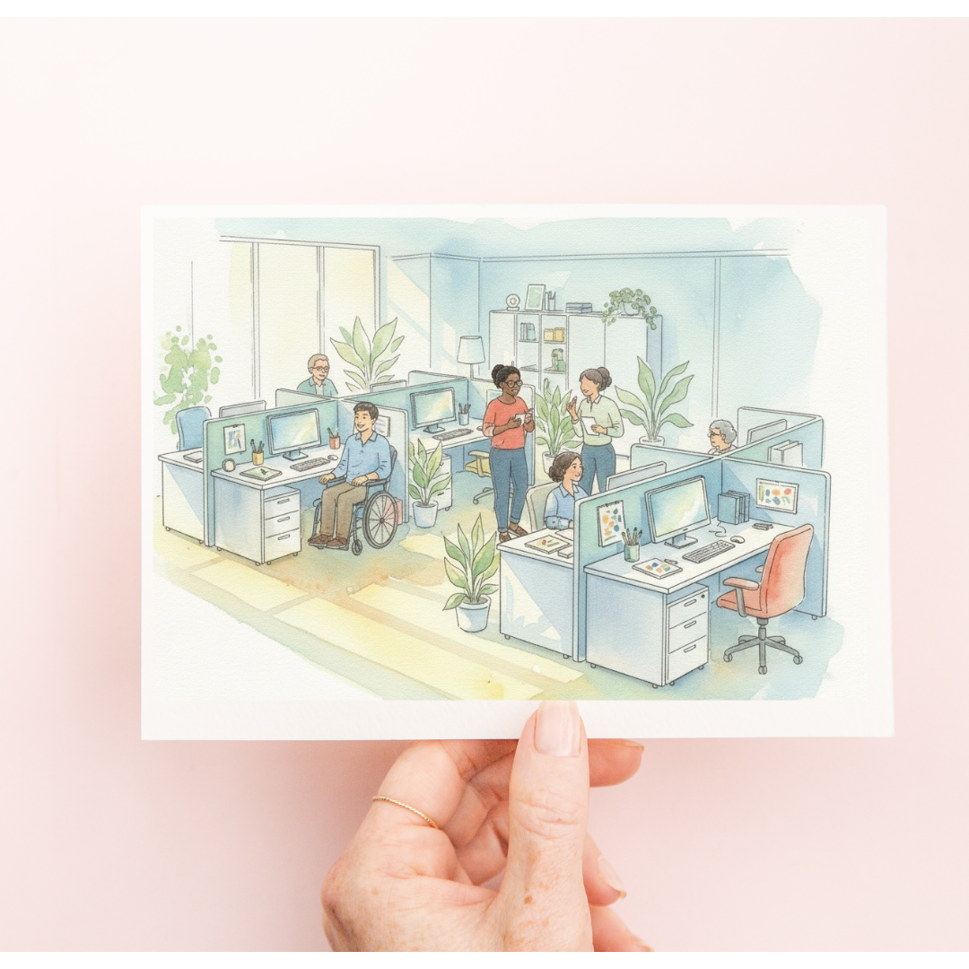 Braille Admin Professionals Card – “Office Hero”